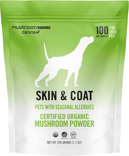 Om Mushroom Matrix Skin & Coat - Suplemento de Hongos Orgánicos para Perros y Gatos (200 g) – Image 1