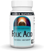 Source Naturals Folic Acid 800 mcg - 200 Vegetarian Tablets