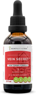 Secrets of the Tribe - Vein Secret, Fórmula de Tónico Venoso, Gotas de Extracto Líquido sin Alcohol (60 ml)