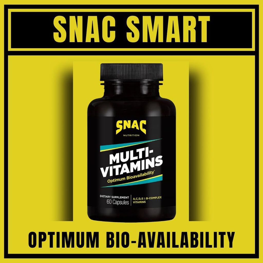 SNAC Multi-Vitamins Daily Supplement with Optimum Bio-Availability, 60 Cápsulas