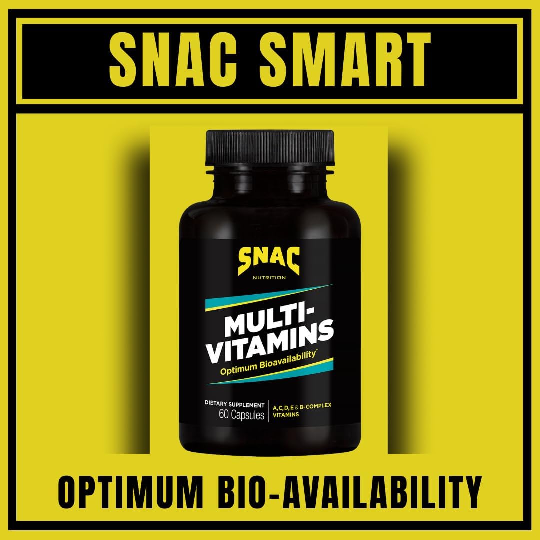 SNAC Multi-Vitamins Daily Supplement with Optimum Bio-Availability, 60 Cápsulas