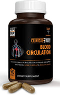 Clinical Daily Suplemento para la Circulación Sanguínea con Butchers Broom, Horse Chestnut, Cayenne, L-arginina y Diosmina - 90 Cápsulas