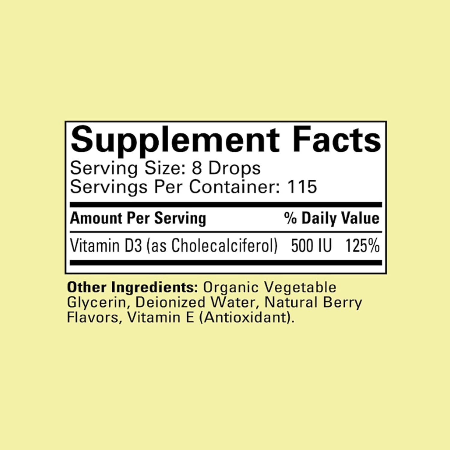 ChildLife Essentials - Vitamina D3 Sabor Arándanos 30 ml