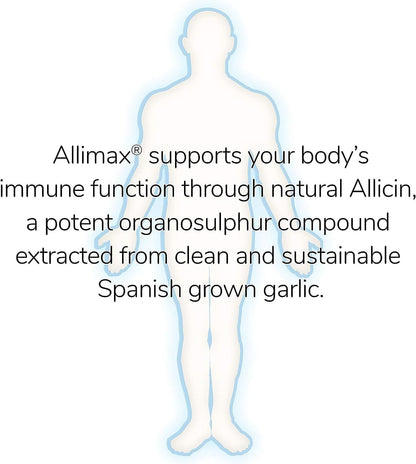 Allimax 180 mg 90 vegcaps - Complemento alimenticio de ajo – Image 6