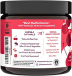 Llama Naturals Multivitamínico para Mujeres y Hombres, Gominolas Veganas Orgánicas, 120 unidades, Sabor Cereza
