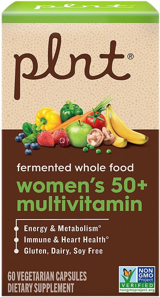Multivitamínico Fermentado de Alimentos Integrales para Mujeres 50+ - 60 Cápsulas Veganas