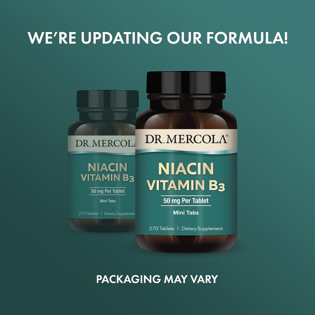 Dr. Mercola Niacina Vitamina B3, 270 Comprimidos