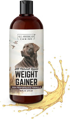 All American Canine Perro Weight Gainer Líquido – Suplemento de Altas Calorías para el Aumento de Peso, Masa y Recuperación – Estimulante del Apetito (473 ml)