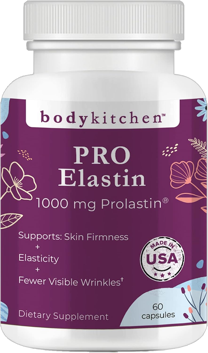 Body Kitchen Pro Elastina Pura Marina 1000mg, 120 Cápsulas (2 Envases)