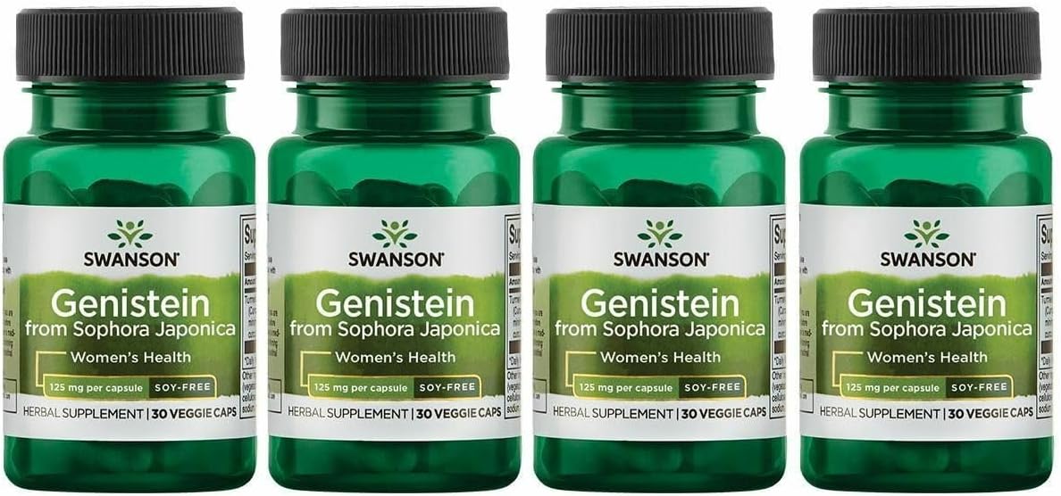 Swanson Genisteina sin soja 125 mg - 60 cápsulas veganas