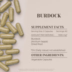 Garden Organics Burdock 120 Cápsulas | Suplemento Herbal de Alta Potencia con Raíz de Bardana (Arctium lappa)