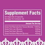 The Fittest Queen Organ Supplement, Hormone & Energy Support, 180 Cápsulas