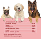 Special Breed Cardio Support – Suplemento cardíaco para perros con taurina, L-carnitina, CoQ10 y espino blanco orgánico – 120 dosis