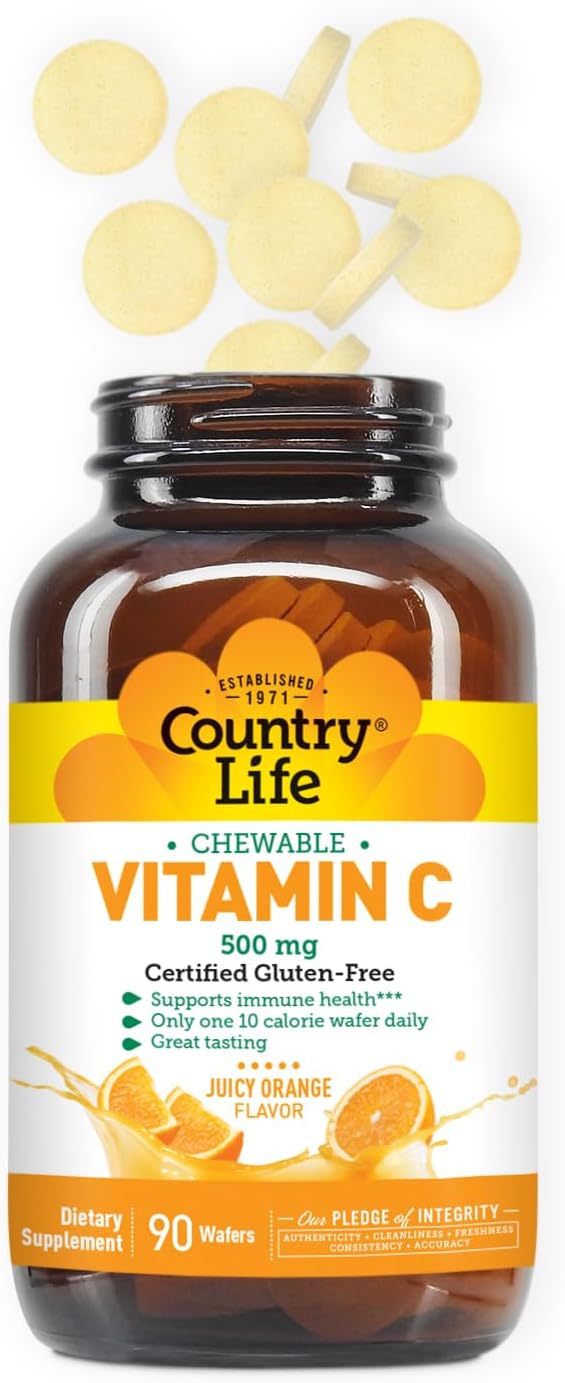 Vitamina C 500 mg con zumo de naranja - 90 comprimidos