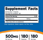 Nutricost L-Fenilalanina 500mg, 180 Cápsulas