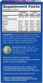 PreserVision AREDS Eye Vitamins, Multivitamin with Copper, Vitamins A, C & E, Zinc Supplement, 90 Softgels