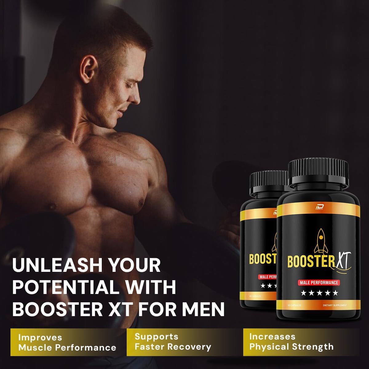 Booster XT for Men - Complejo vitamínico y mineral (5 packs, 300 cápsulas)