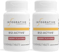 Integrative Therapeutics B-12 Active: Vitamina B12 Metilcobalamina, 30 Comprimidos Masticables (Pack de 2)