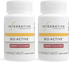 Integrative Therapeutics B-12 Active: Vitamina B12 Metilcobalamina, 30 Comprimidos Masticables (Pack de 2)