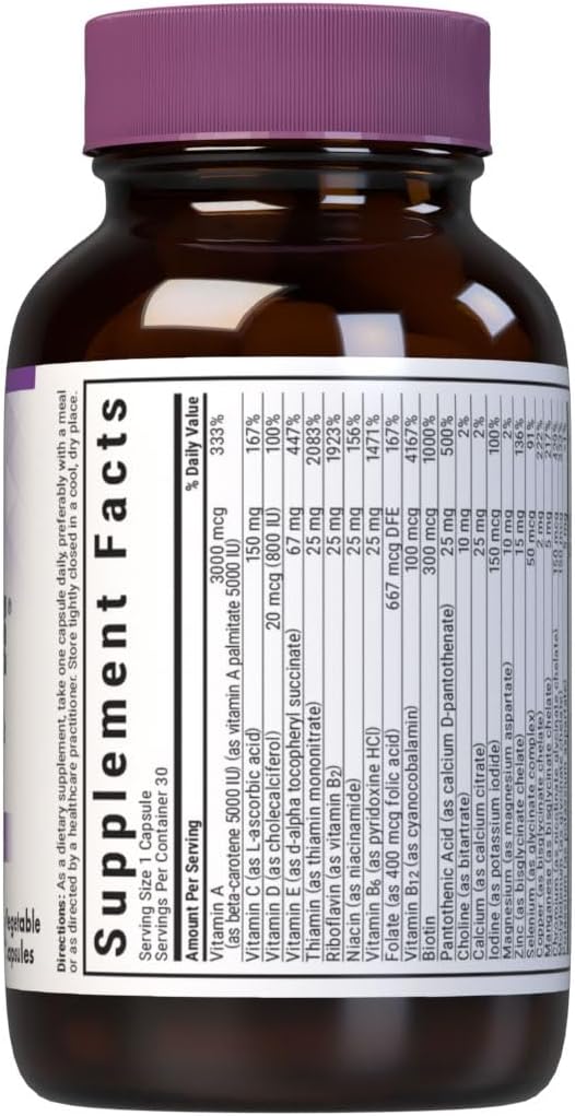 Bluebonnet Nutrition Multi ONE (Iron-Free) - 30 Vegetable Capsules