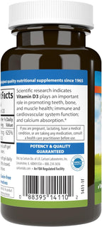 Carlson - Vitamina D3 5000 UI (125 mcg), 120 Cápsulas Blandas
