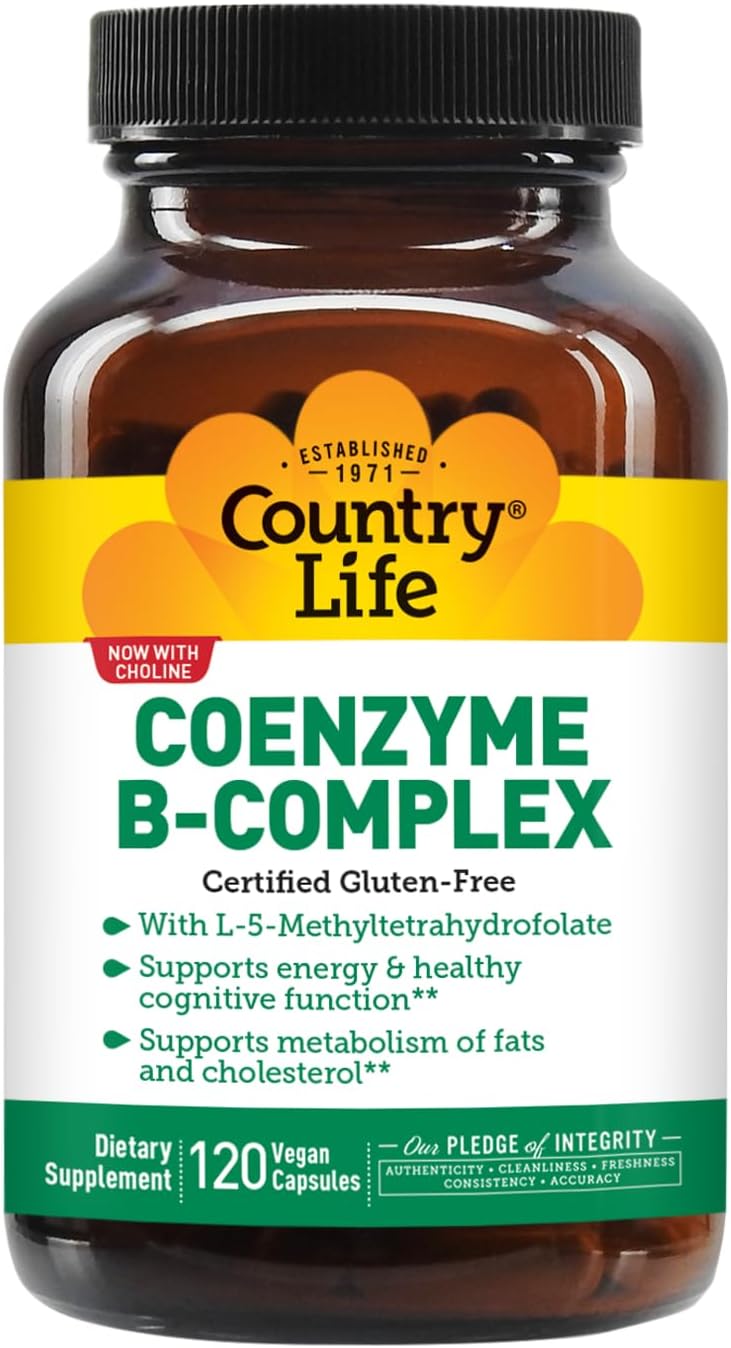 Country Life Coenzima B-Complex, 120 Cápsulas