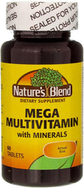 Nature's Blend Mega Multi con Minerales Quelados, 60 Comprimidos