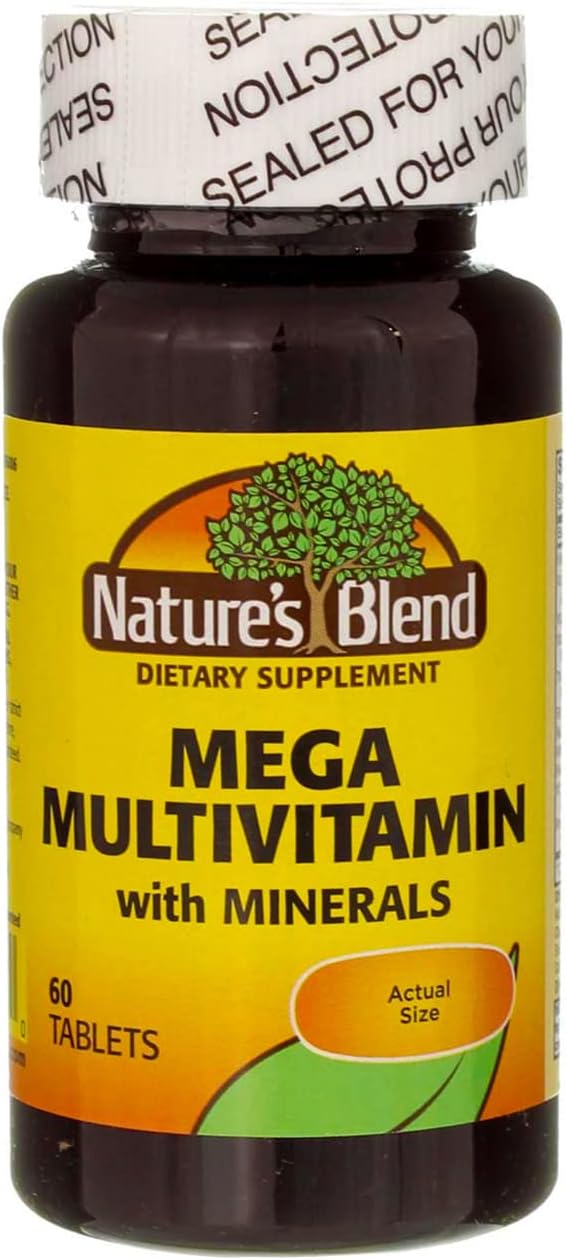 Nature's Blend Mega Multi con Minerales Quelados, 60 Comprimidos