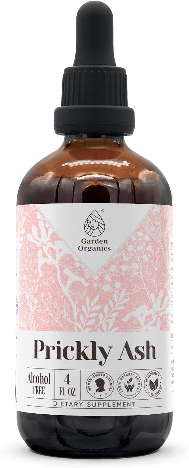 Extracto de Prickly Ash Sin Alcohol - Tintura Natural para el Sistema Inmunitario, Gotas Líquidas (118 ml)