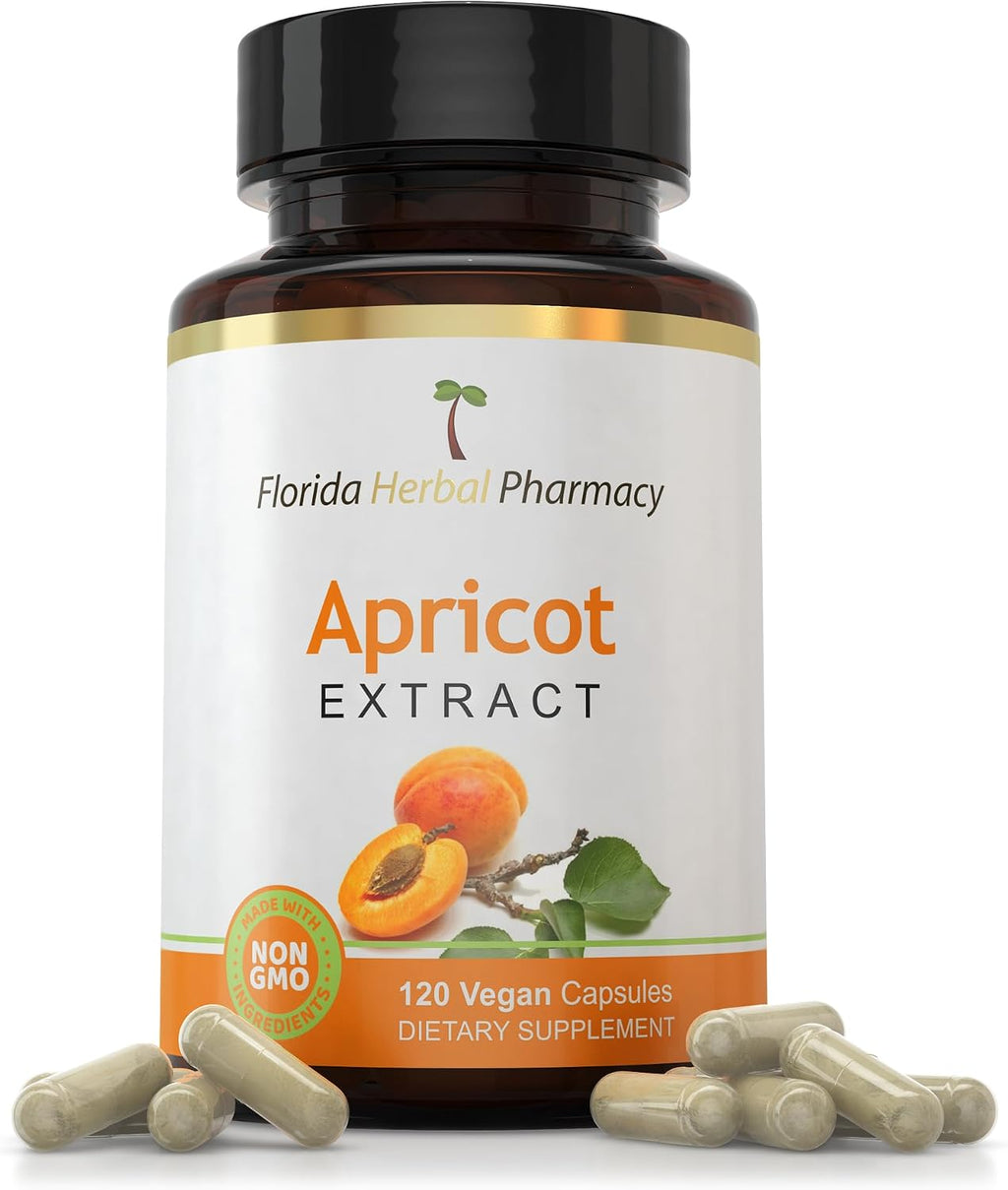 Apricot Supplement Capsules 10:1 (120 Capsules) 500 mg per Capsule, 1000 mg Serving