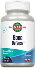 KAL Bone Defense - Calcium, Magnesium & Zinc Capsules with Vitamins C, D & K - Bone Health Complex - 90 Veggie Capsules
