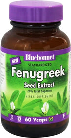 Bluebonnet Extracto Estandarizado de Semilla de Fenogreco 600 mg - 60 Cápsulas Vegetales