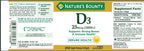 Nature's Bounty Vitamina D3 1000 UI, Cápsulas Blandas de Liberación Rápida, 250 uds (Paquete de 2)