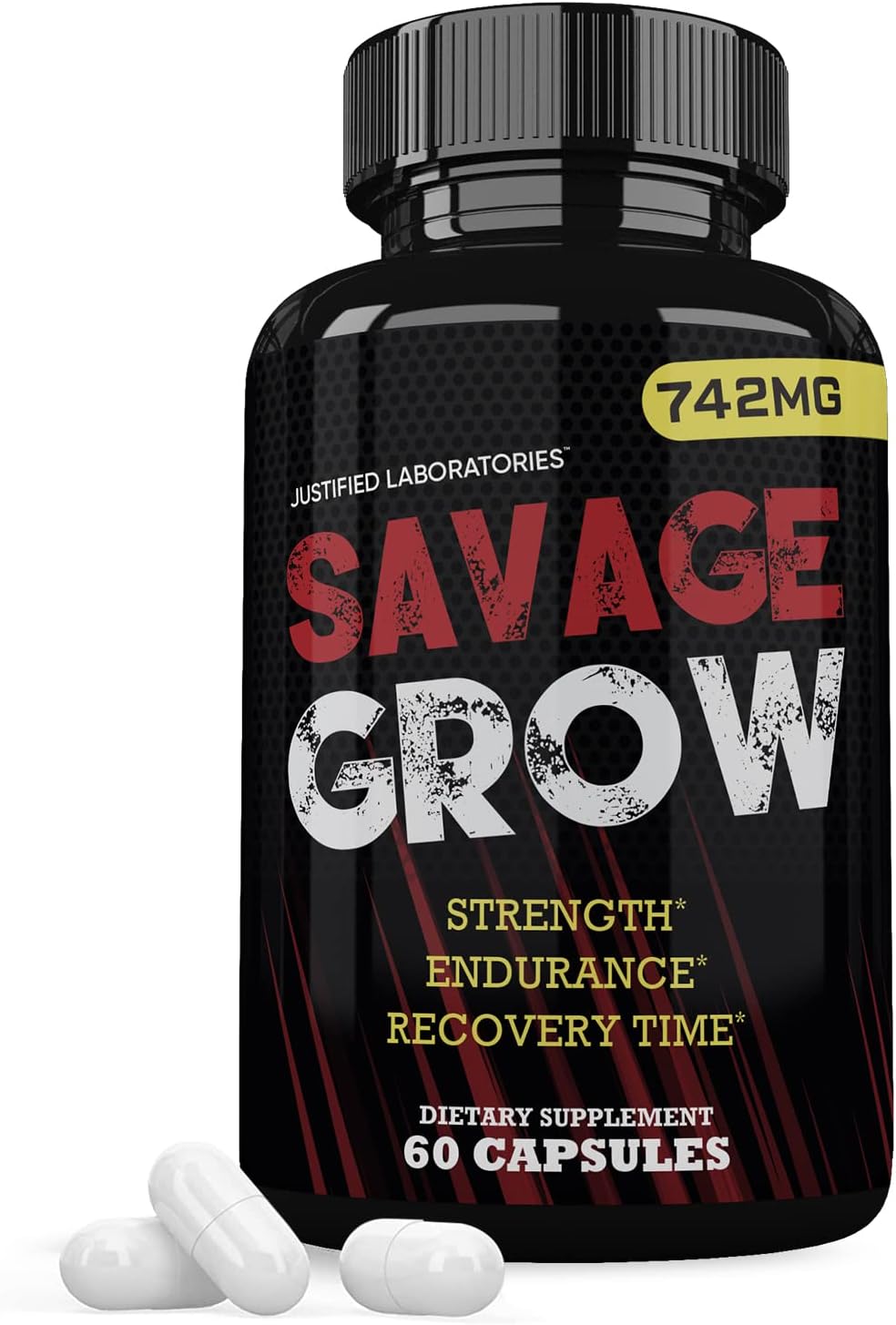 Savage Grow 742MG Fórmula Avanzada para la Salud Masculina - 60 Cápsulas