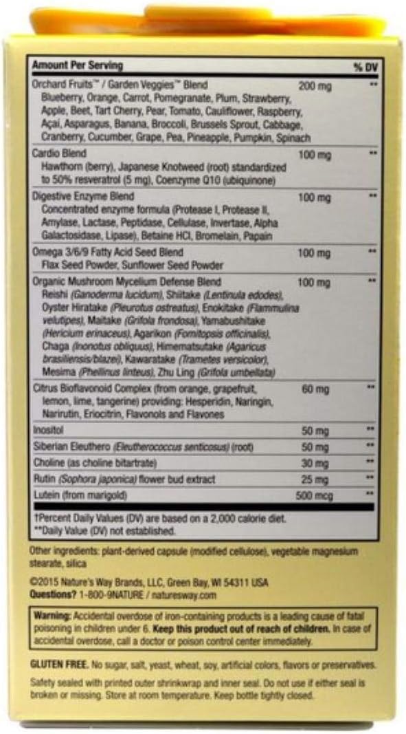 Nature's Way Alive! Max 6 Daily Multi-Vitamin - 90 Cápsulas Veganas