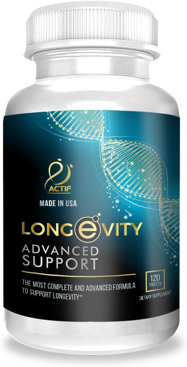 ACTIF Longevity Advanced Support – 20 Factores Esenciales, 2 Meses de Suministro
