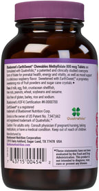 Bluebonnet EarthSweet Methylfolate 800 mcg - Dietary Supplement with Active 5-MTHF - 90 Raspberry Flavored Chewable Tablets