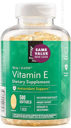 Vitamina E (400 UI) 180 mg, 500 Cápsulas Blandas - Members Mark