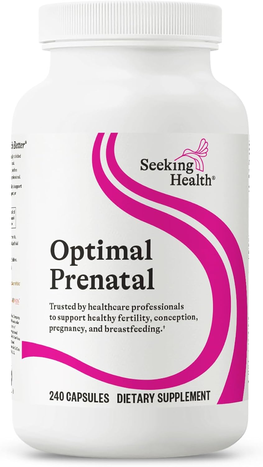 Seeking Health Optimal Prenatal - Prenatal Supplement with Methylfolate and Choline - 240 Capsules