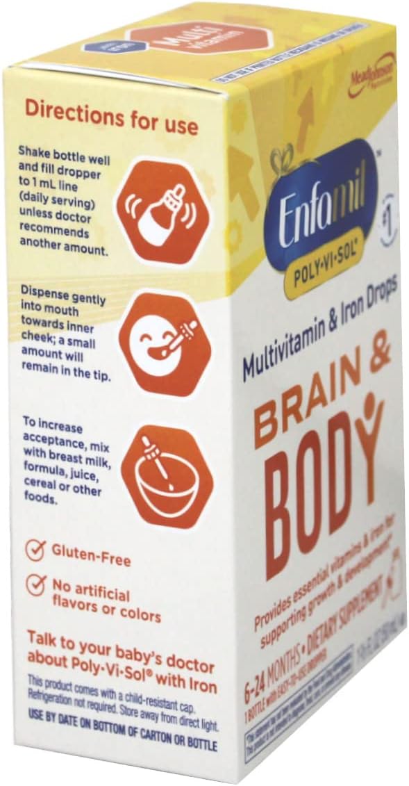 Enfamil Poly Vi Sol Gotas Multivitamínicas con Hierro - 50 ml