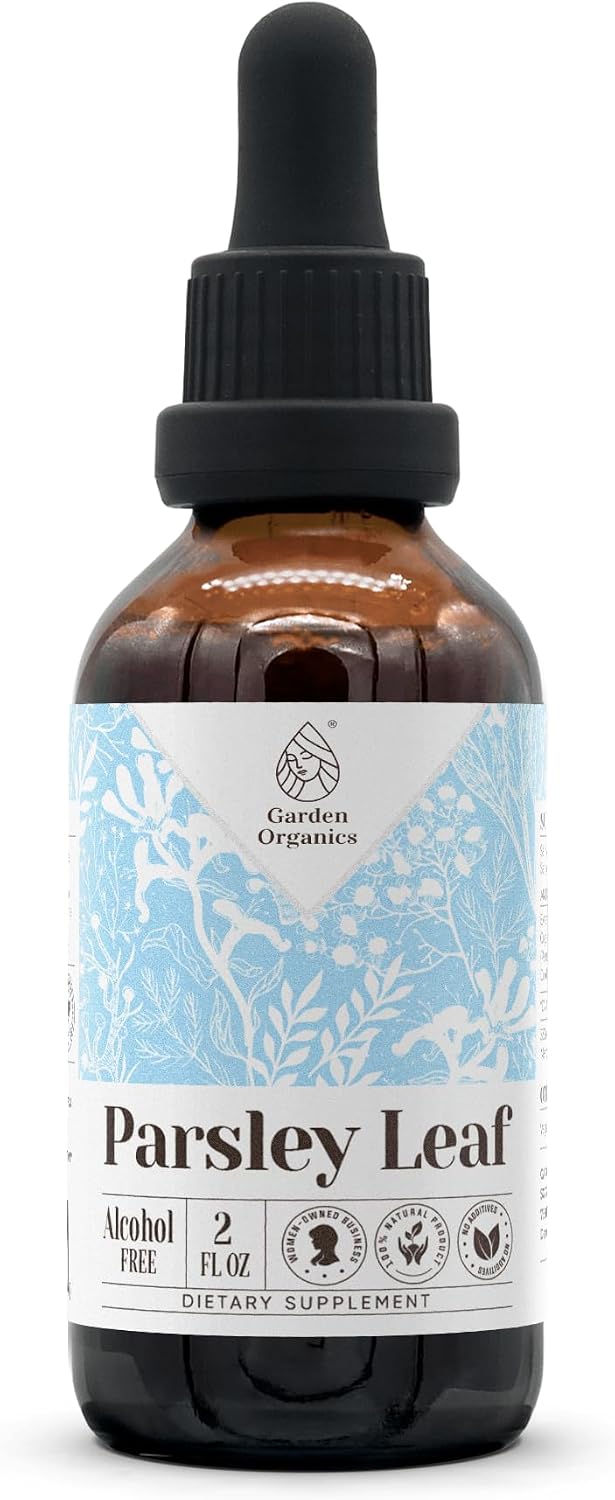 Extracto de Tintura Natural de Hoja de Perejil Sin Alcohol – Gotas Líquidas (60 ml)