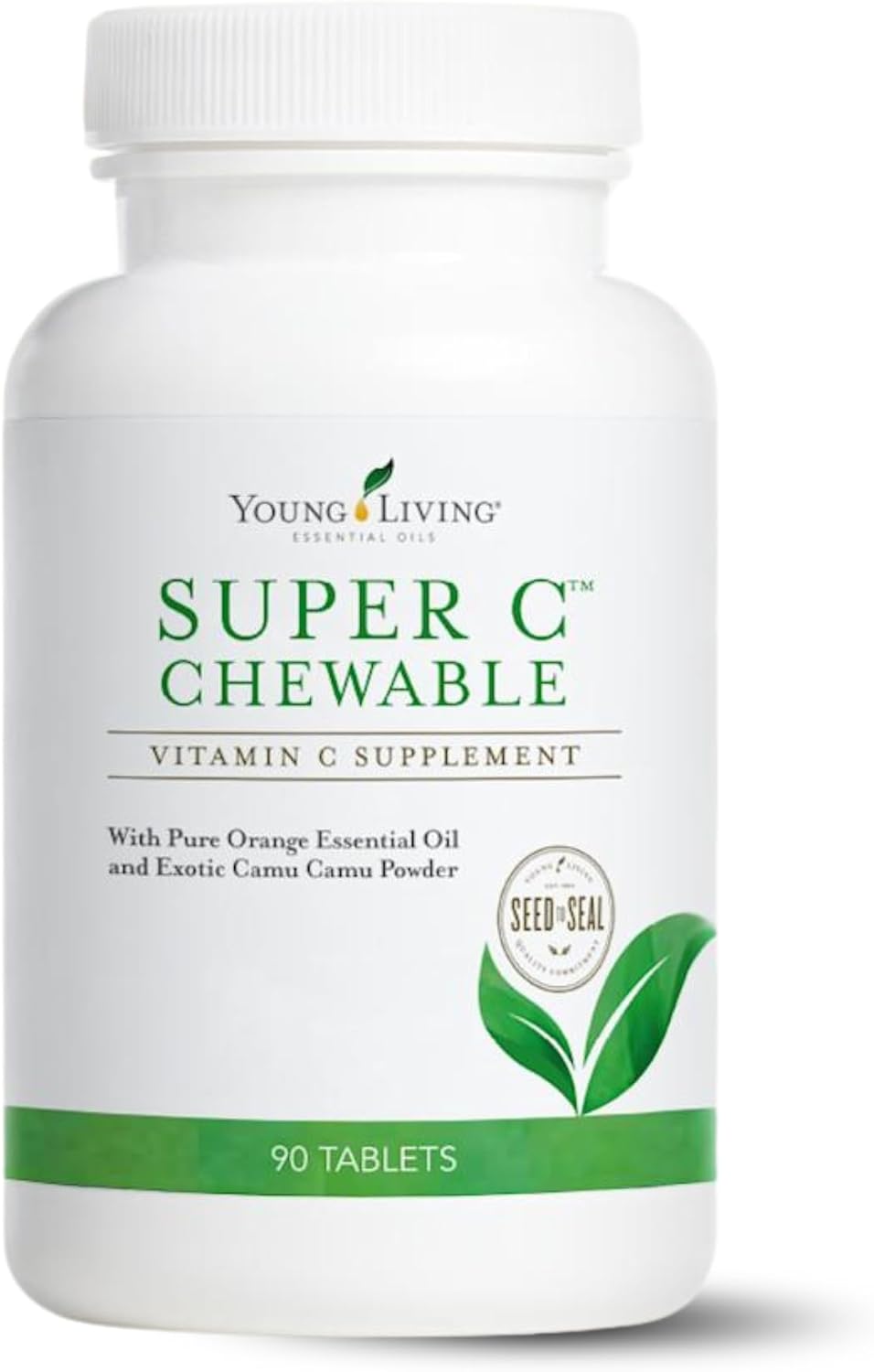 Young Living Super C Chewable - 90 Tablets with Vitamin C, Camu Camu, Acerola, Cherry and Rosehip