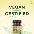 DEVA Mini Comprimidos Multivitamínico Vegano para Hombres y Mujeres (2 Paquetes, 90 Comprimidos cada uno) con Hierro, Vitamina C, E, Complejo B y Zinc