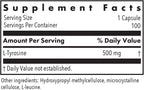 Allergy Research Group ARG L-Tirosina 500 mg - Suplemento de Aminoácido - Hipoalergénico y Vegetariano - 100 Cápsulas