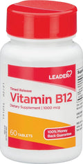 Leader Vitamin B-12 Supplement 60 Count. Energy & Nerve Health