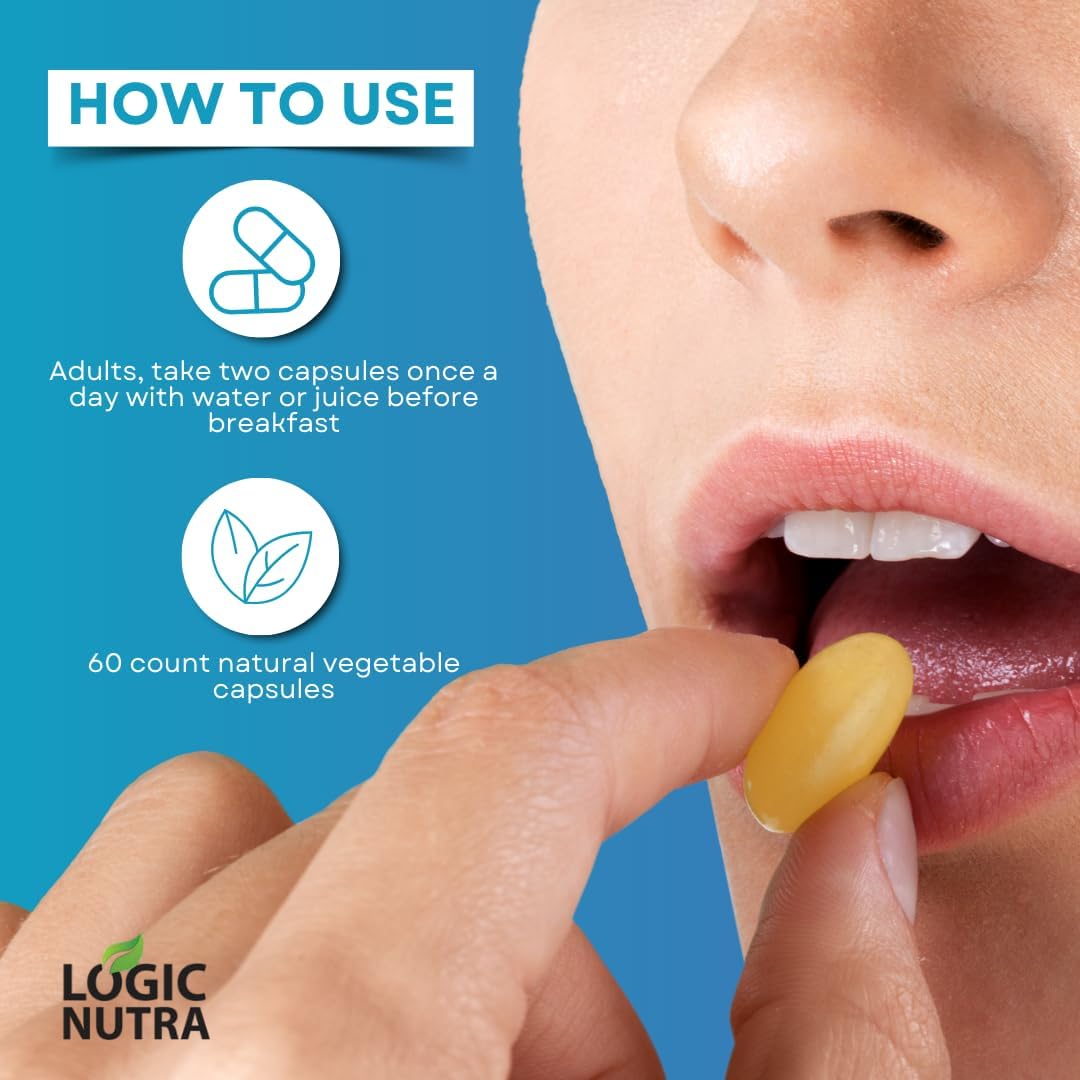 Logic Nutra Fisetina Doble Concentración - 200 mg por Cápsula - 60 Cápsulas - Suplemento Antioxidante