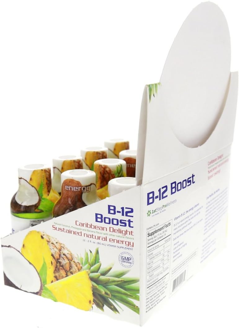 1st Step High Performance Fitness B-12 Boost, 12 botellas de 60 ml