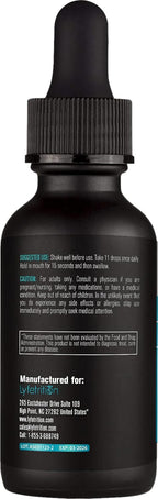 Lyfetrition Extracto Líquido de Melisa Orgánica 540 mg | 118 ml (4 oz) | 220 Porciones | Fabricado en EE.UU.