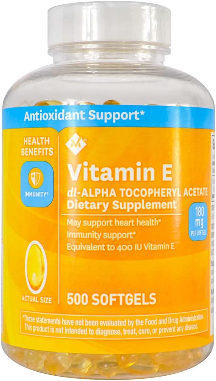 Member's Mark Vitamina E 180 mg, 500 Cápsulas