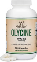Glicina 1000 mg por Ración - 300 Cápsulas - Double Wood